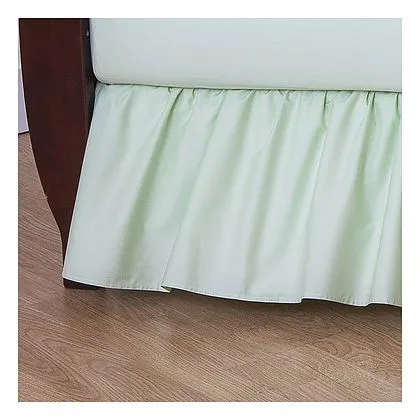 Brixy 100% Cotton Percale Crib Skirt - Solids