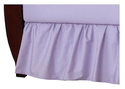 Brixy 100% Cotton Percale Crib Skirt - Solids