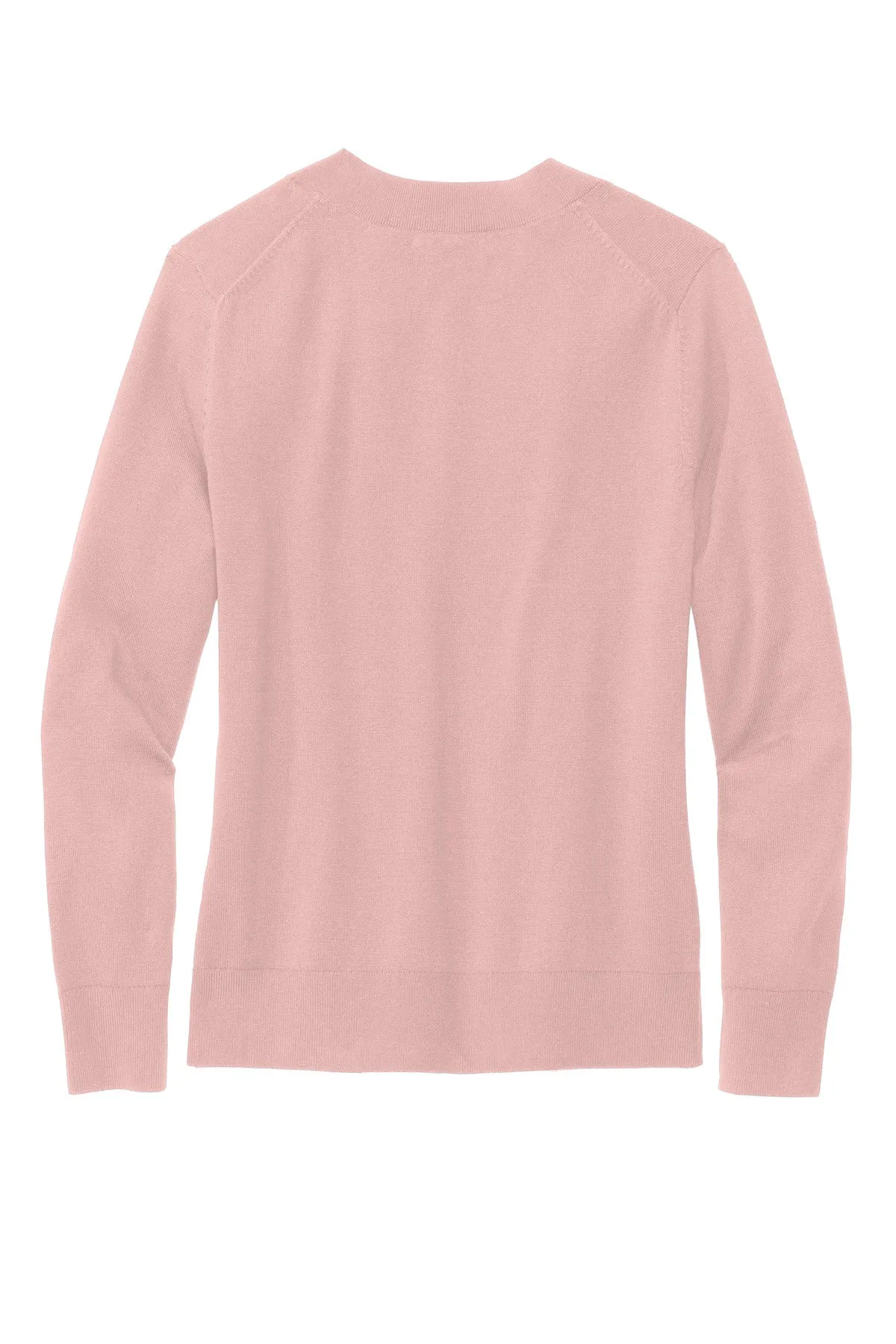 Brooks Brothers Women's Cotton Stretch V-Neck Sweater BB18401 Pearl Pink