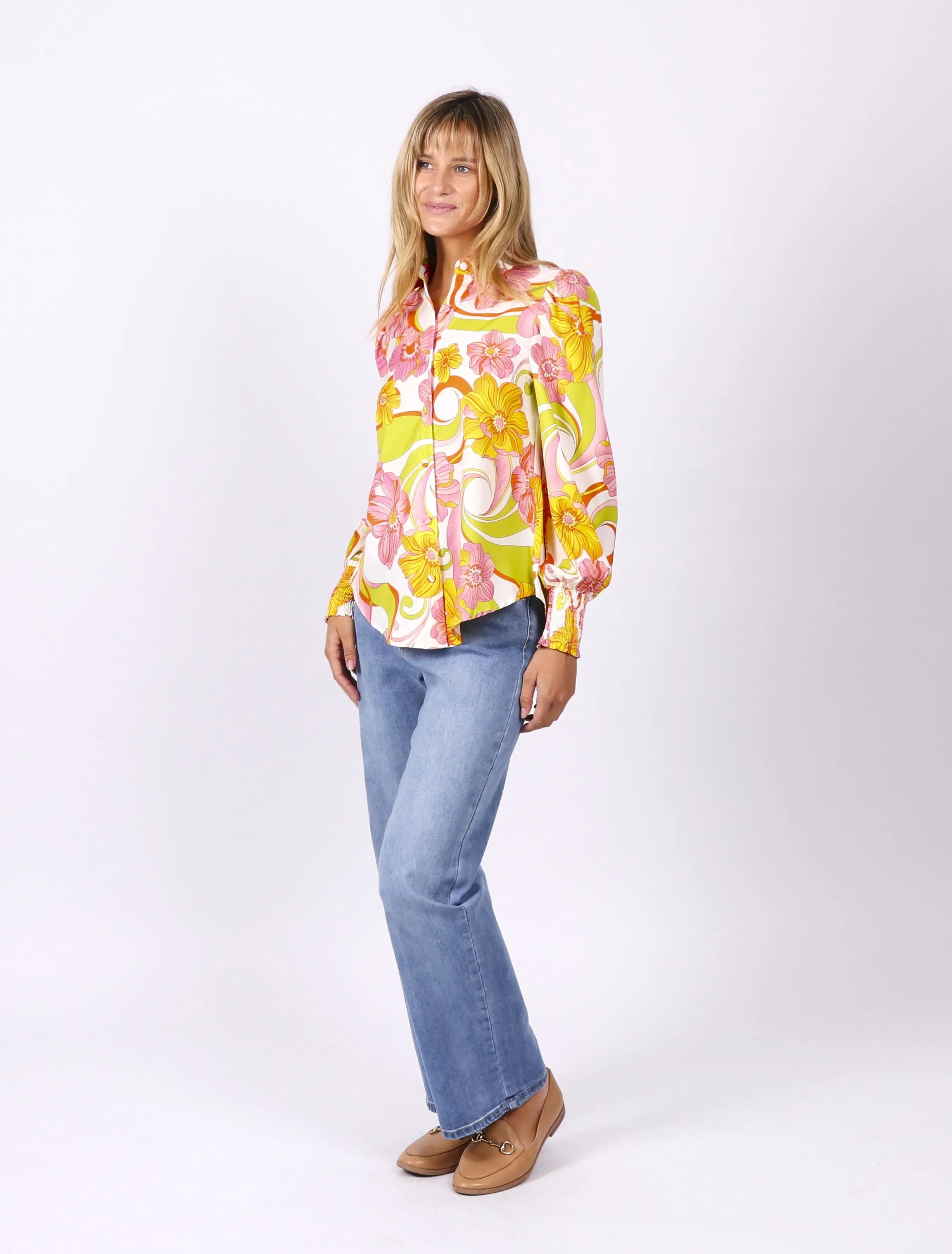 Camila Shirt - Pink Floral