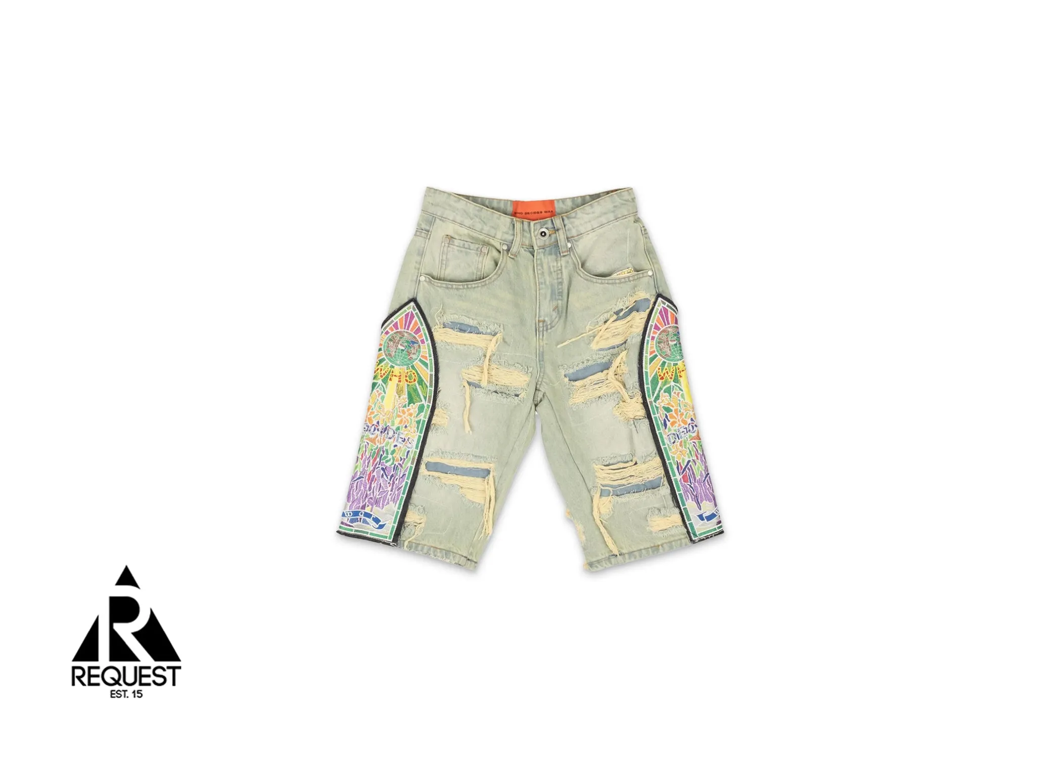 Cathedral Denim Shorts "Blue"