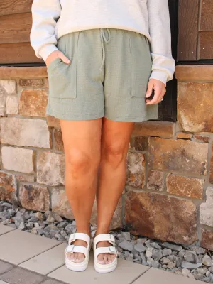 CELESTE DRAWSTRING KNIT SHORTS