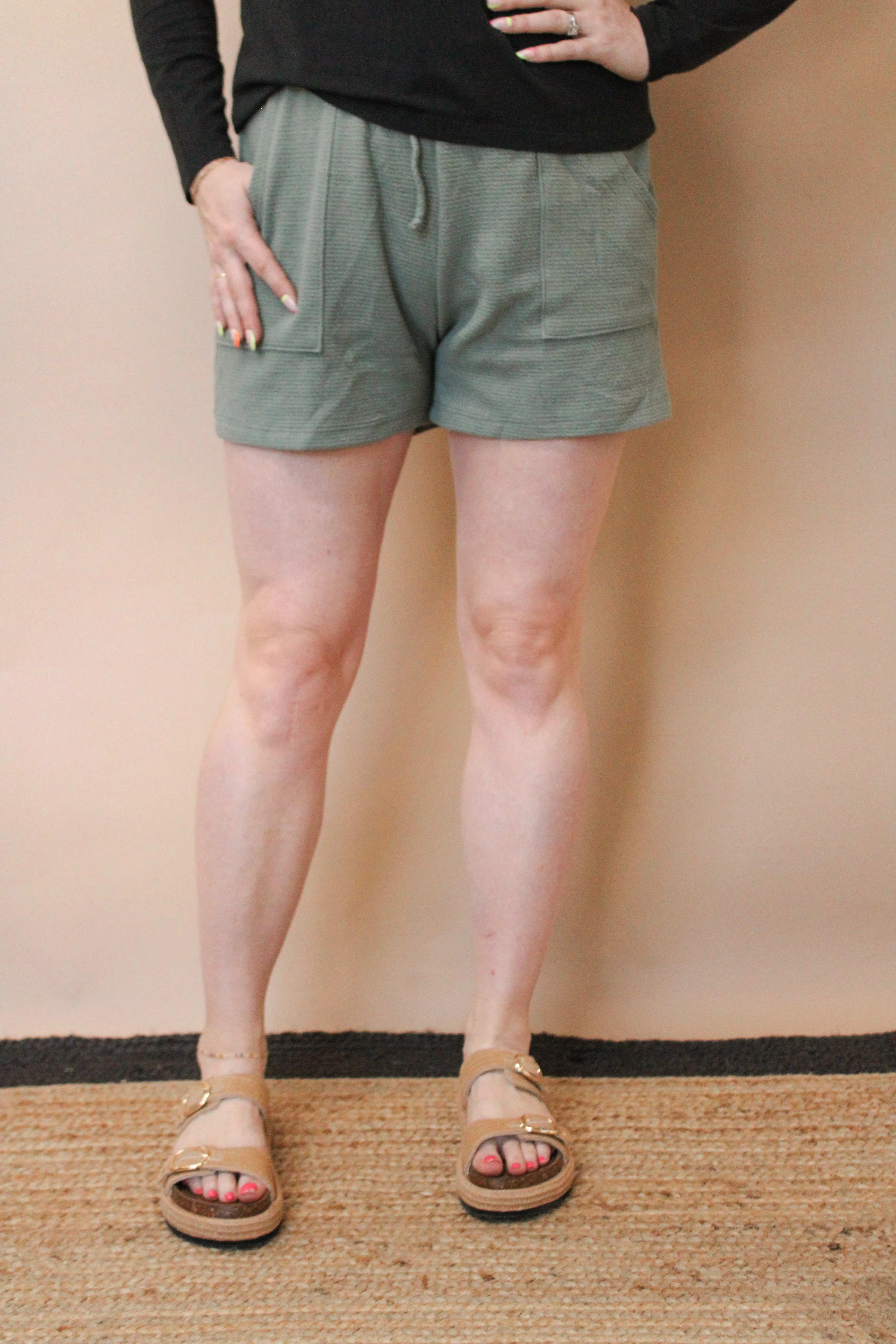 CELESTE DRAWSTRING KNIT SHORTS