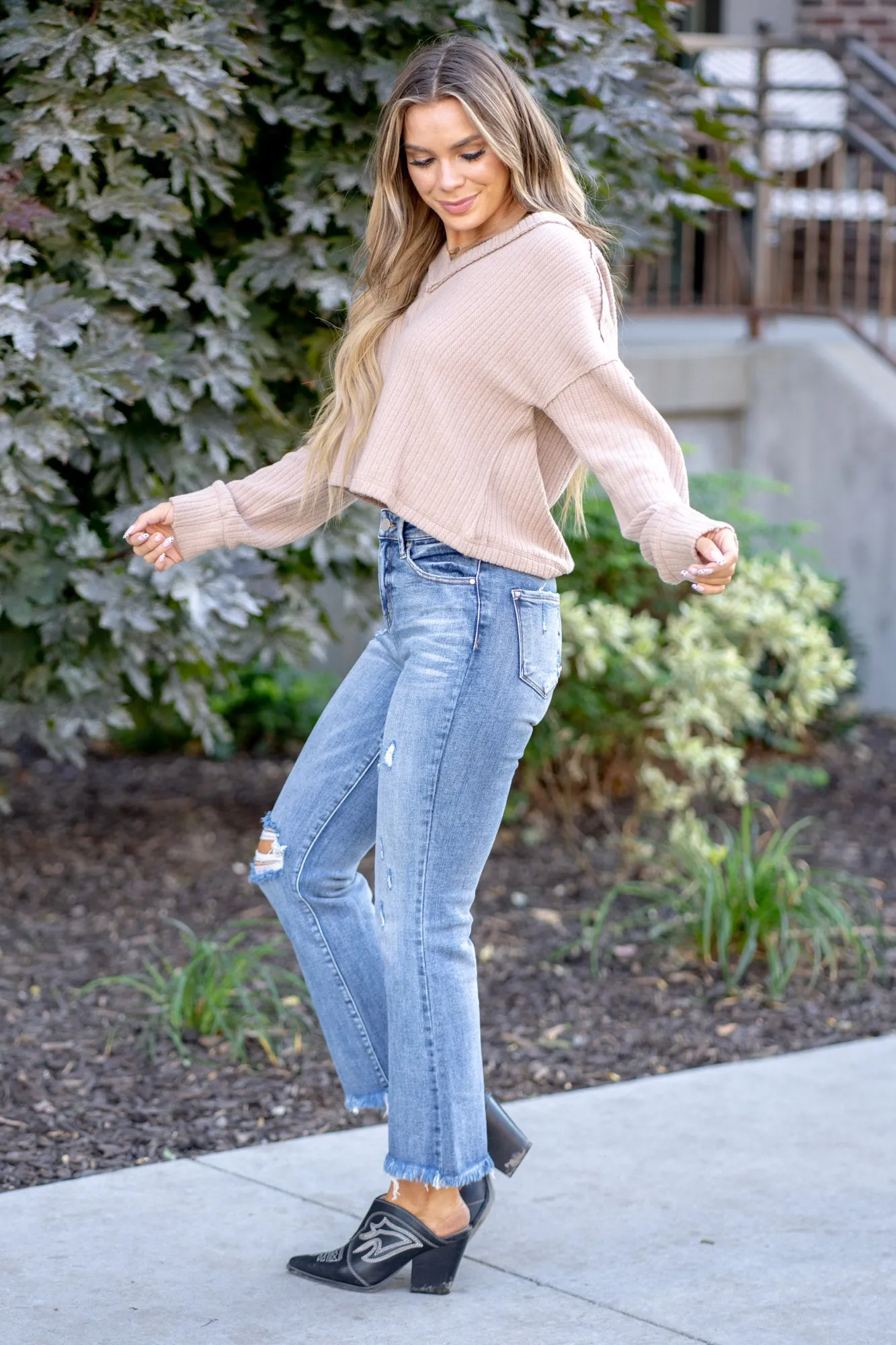 Chestnut Trail High Rise Cropped Boot Cut Regular & Plus Sizes