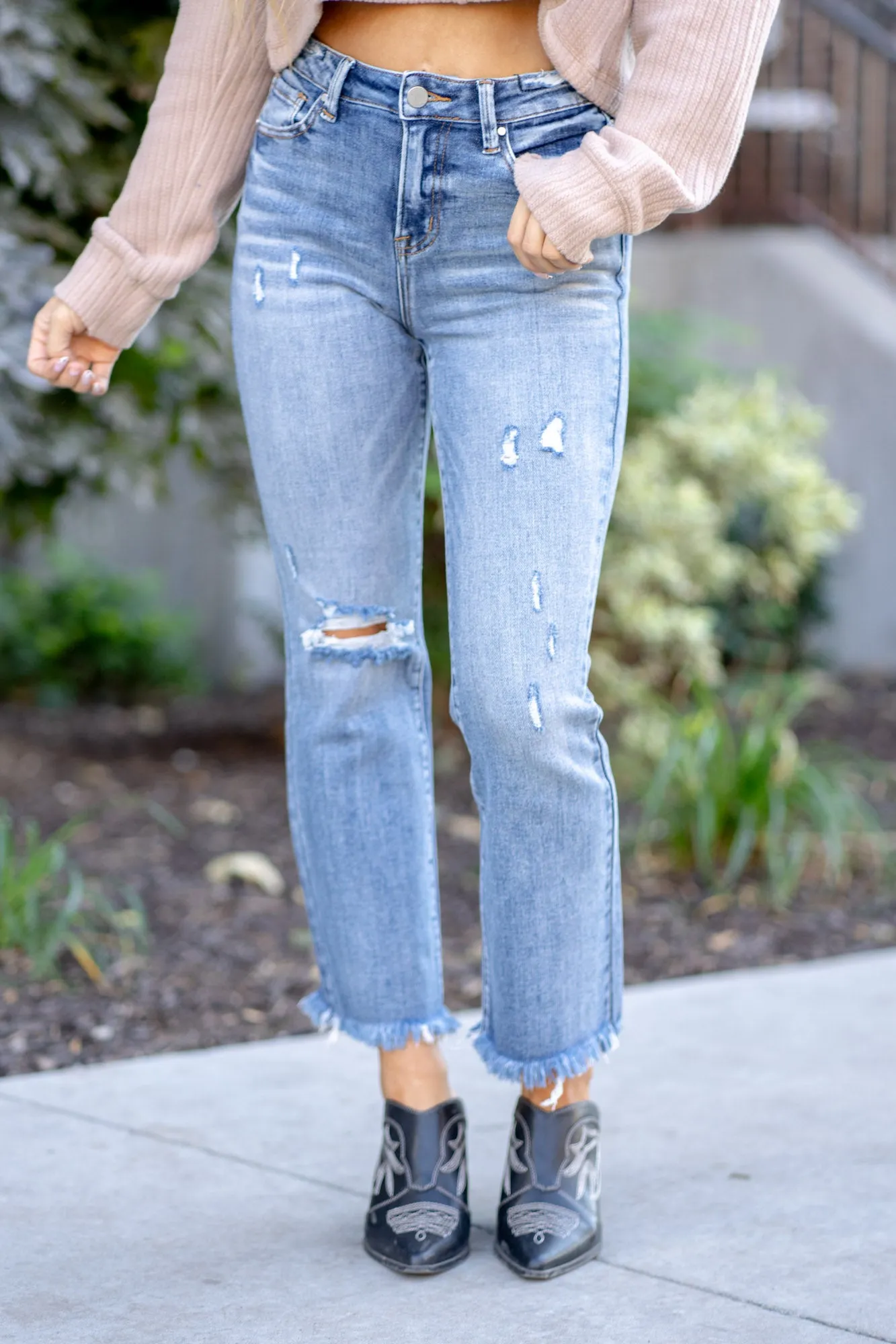 Chestnut Trail High Rise Cropped Boot Cut Regular & Plus Sizes