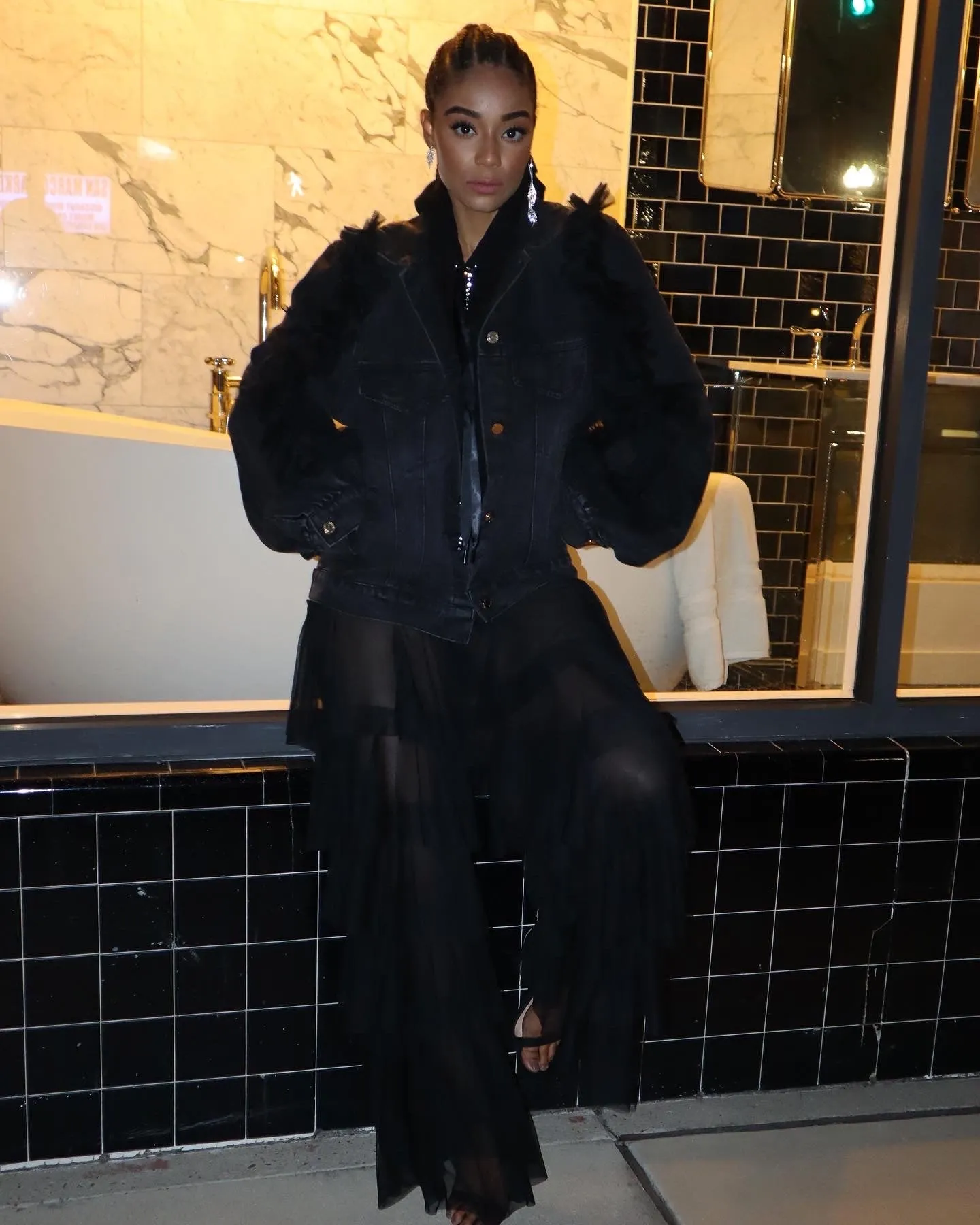 Chiffon Street Dream Jeans (Black)