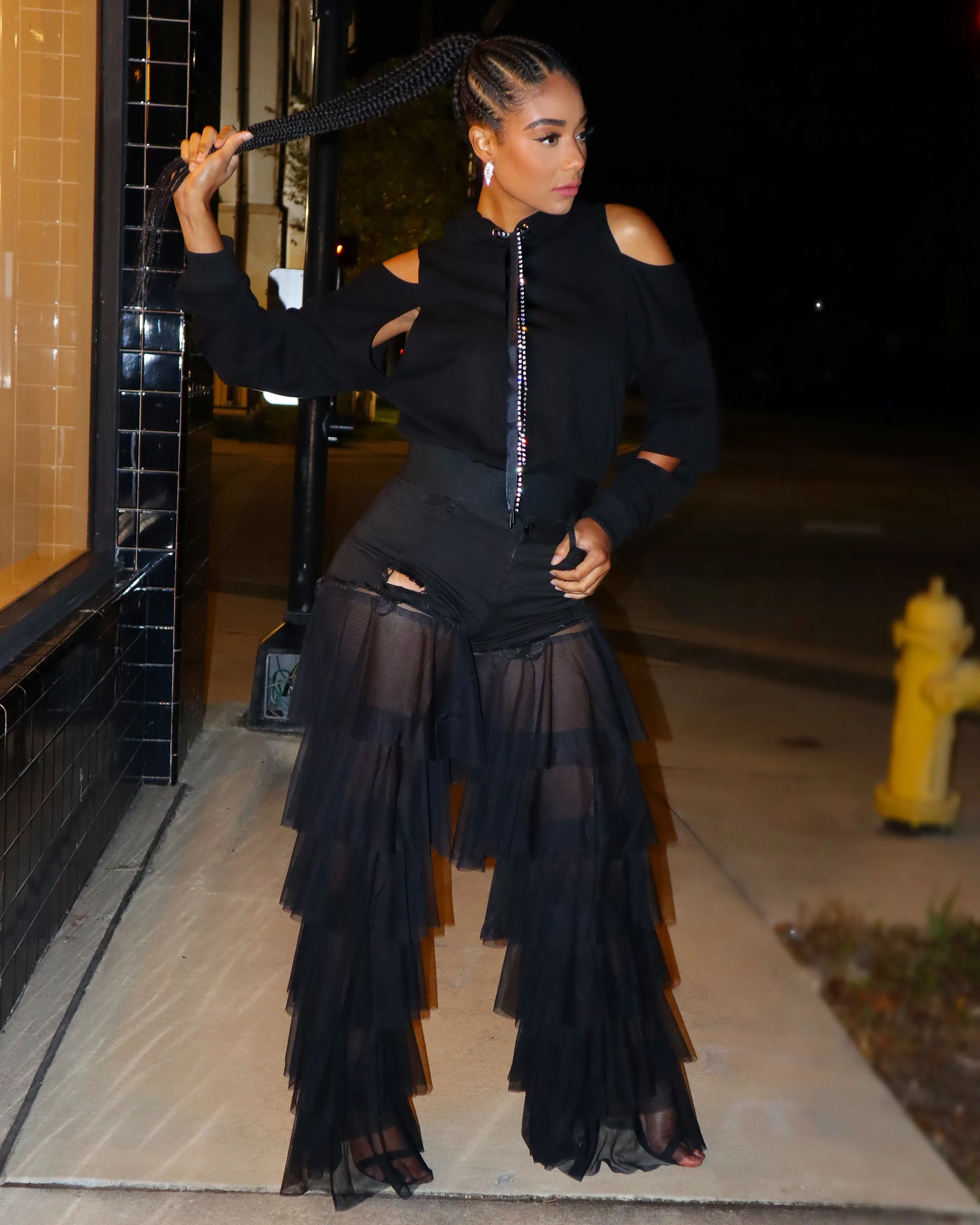 Chiffon Street Dream Jeans (Black)