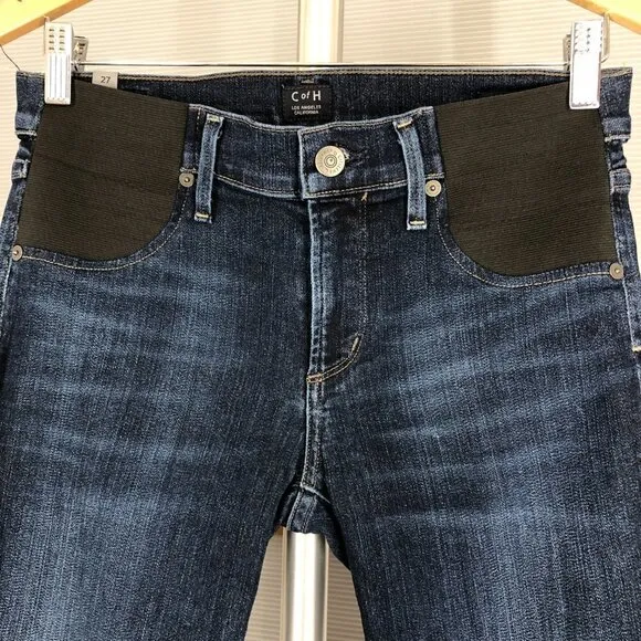 Citizens of Humanity Avedon Ultra Skinny Midrise Maternity Denim Jeans Sz 27