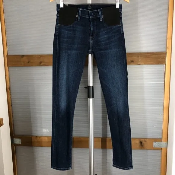 Citizens of Humanity Avedon Ultra Skinny Midrise Maternity Denim Jeans Sz 27