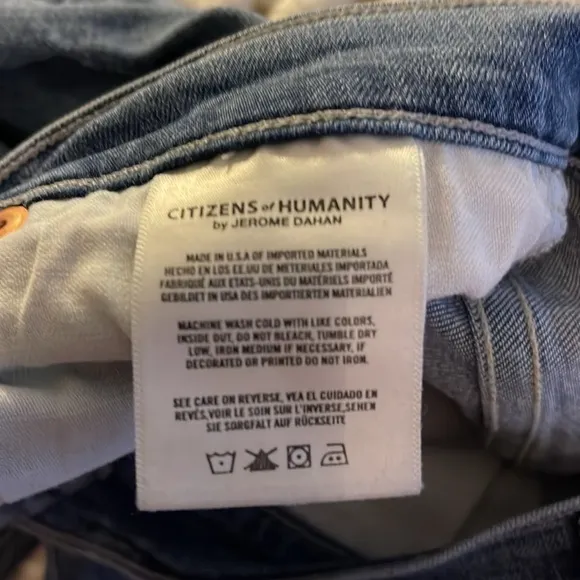 Citizen’s of Humanity size 28.Avedon ankle skinny jeans. Distressed. Stretch,EUC