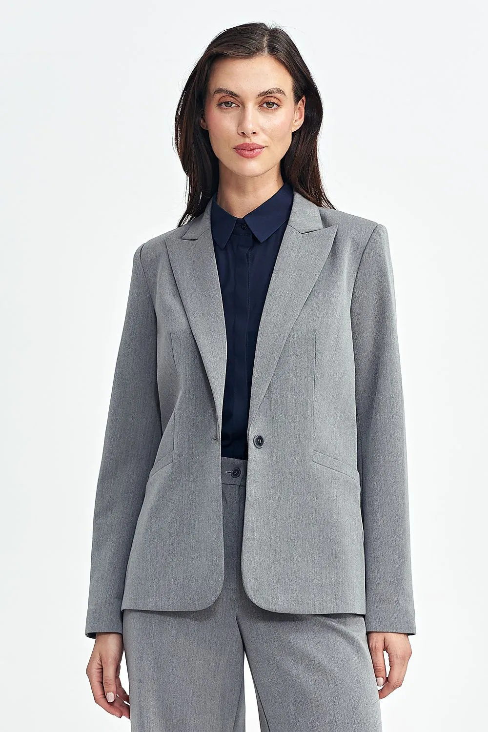 Classic Lapel Fitted Blazer