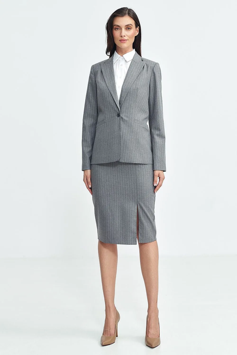 Classic Lapel Fitted Blazer