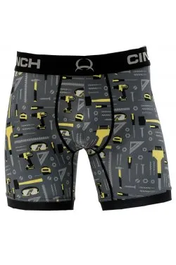CLMXY6002025 Cinch Men's 6" Boxers "Tools"