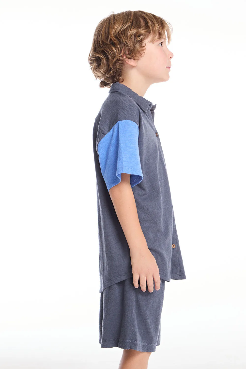 Collared Slate Boys Button Down Shirt