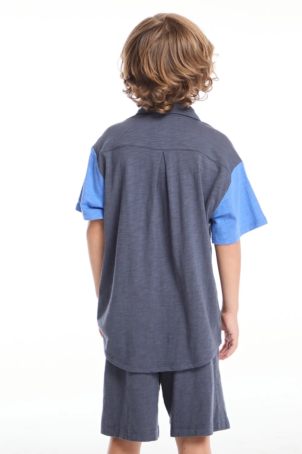Collared Slate Boys Button Down Shirt