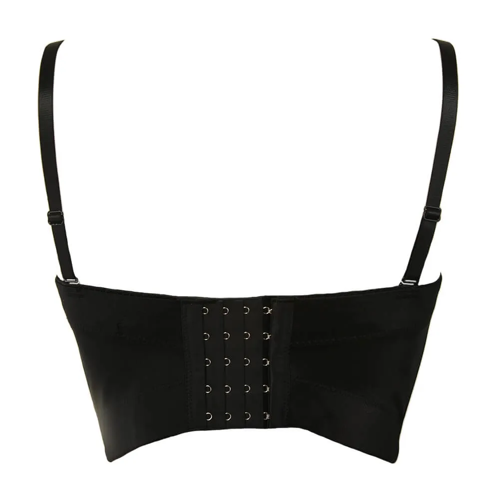 Colourful Rhinestone Bead Pearls Bustier Corset Crop Top