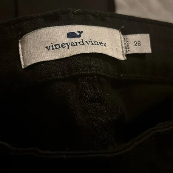 COPY - Vineyard Vines Black High Rise Kick Flare Jeans Velvet Tux Stripe NWT