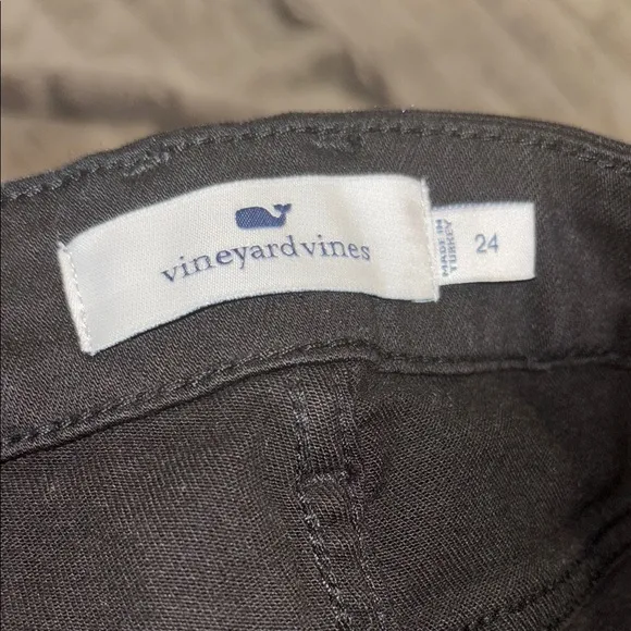 COPY - Vineyard Vines Black High Rise Kick Flare Jeans Velvet Tux Stripe NWT