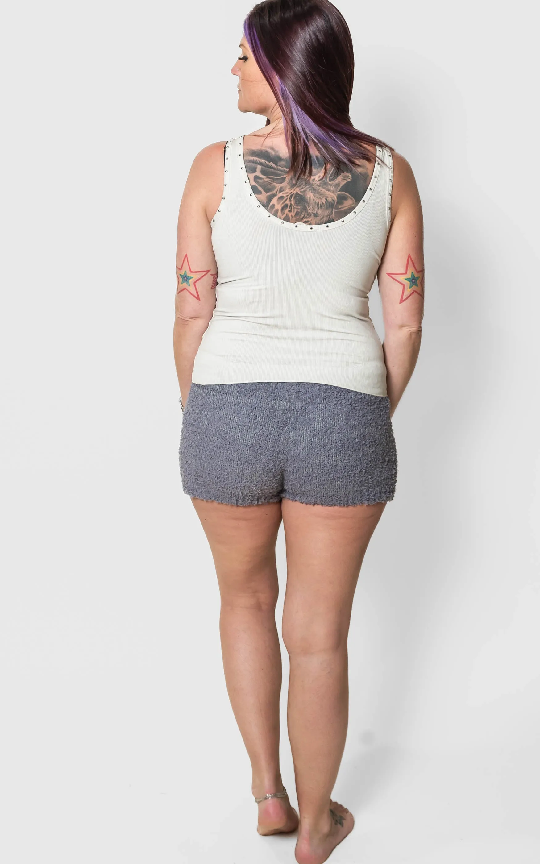 Cozy Berber Sweater Shorts - POL Preorder (6-4-2)