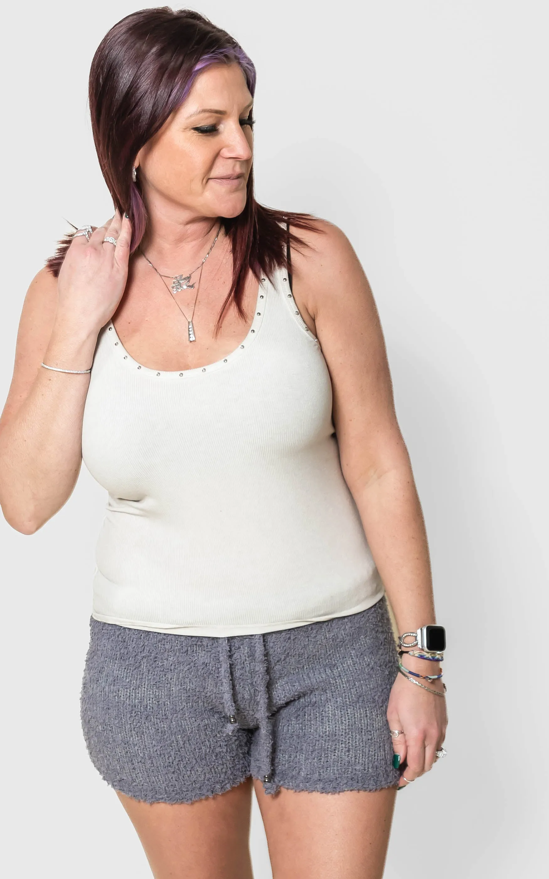 Cozy Berber Sweater Shorts - POL Preorder (6-4-2)