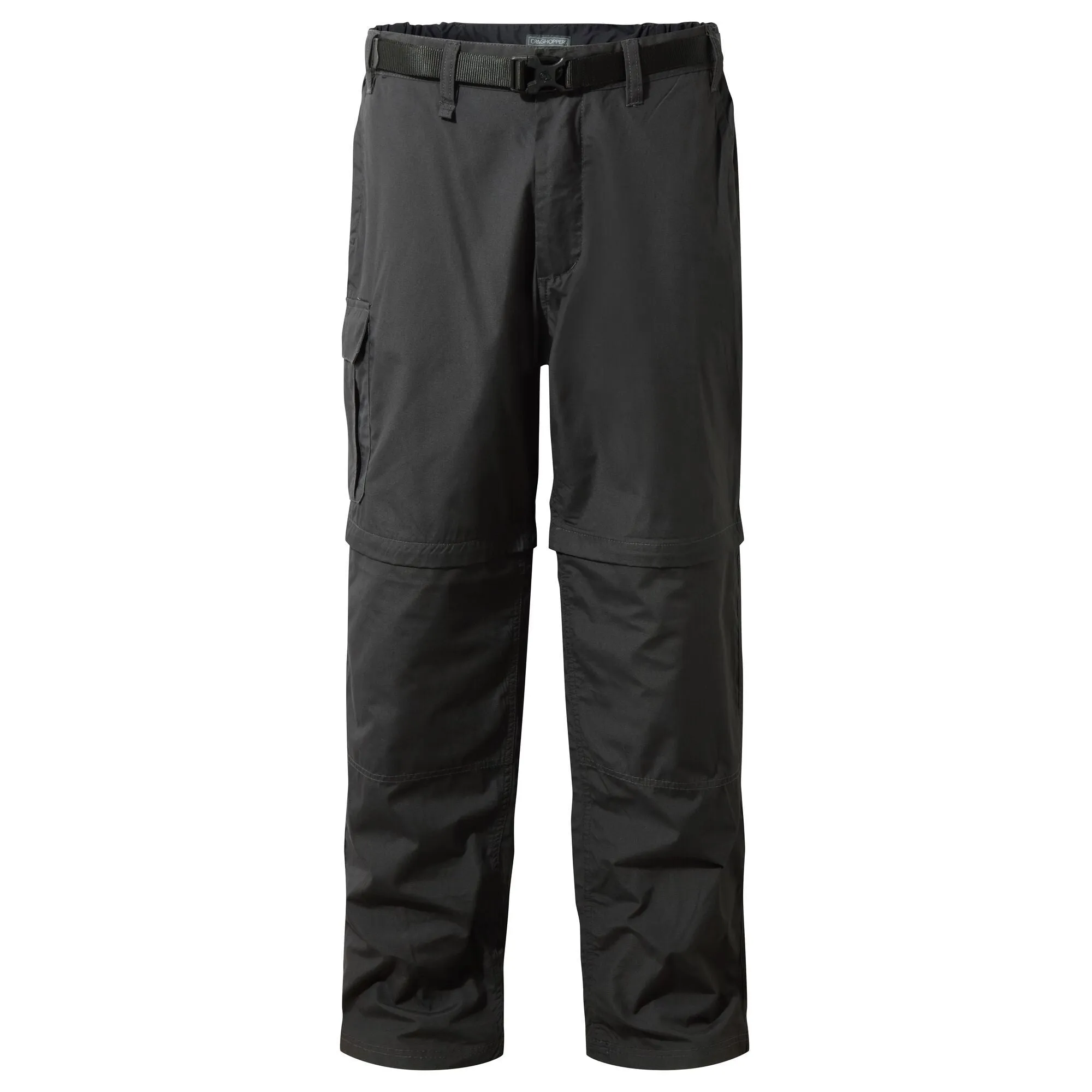 Craghoppers Men's Kiwi Convertible Zip Off Trousers Black Pepper CMJ107