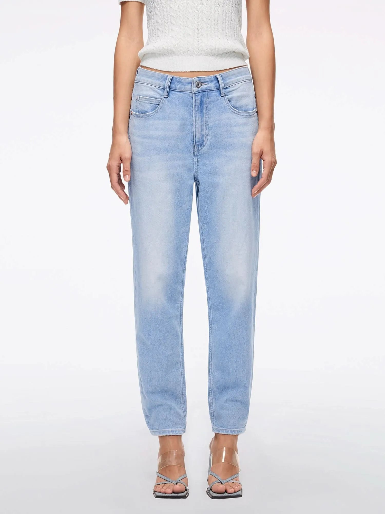 Cropped Carrot Jeans-VICKI