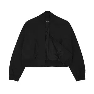 CROPPED STEALTH BOMBER JACKET