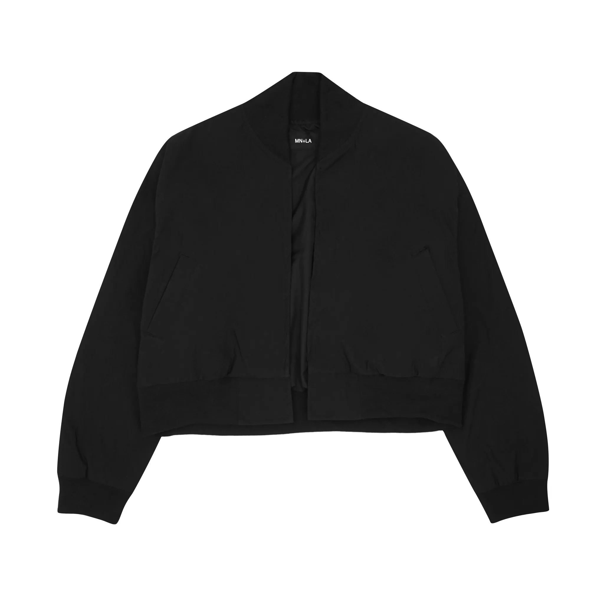 CROPPED STEALTH BOMBER JACKET