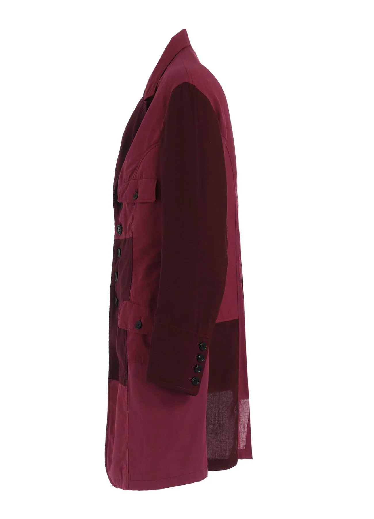 CUBISM PATCHWORK  PRODUCT DYED SWITCHING ASYMMETRY JACKET