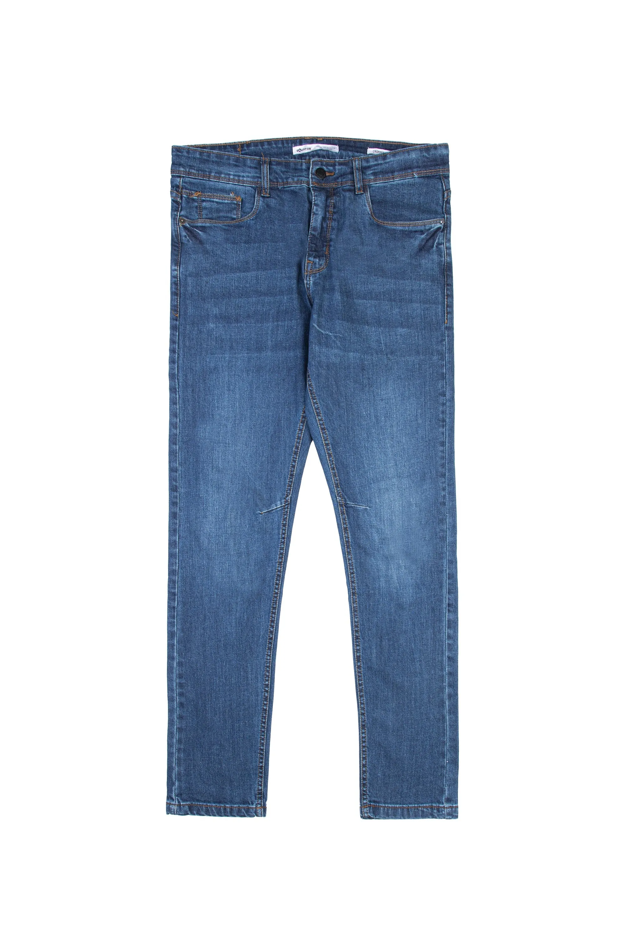 Dark Blue Cropped Jeans