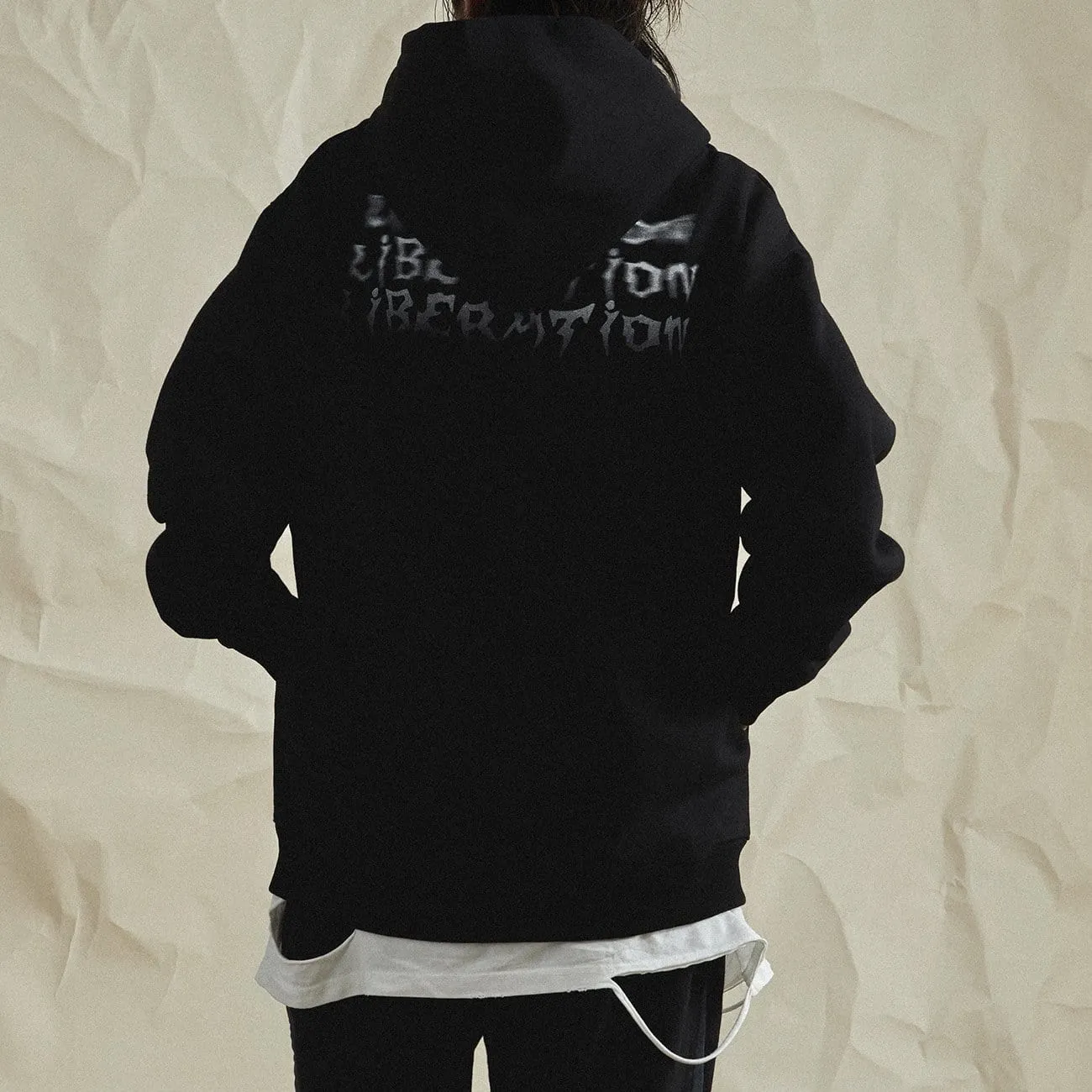 Dark Ghost Fleece Zip Up Hoodie