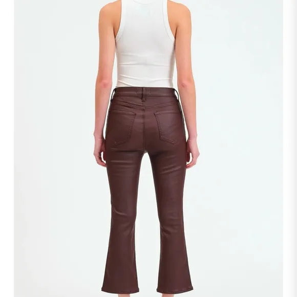 DAZE coated malbec jeans