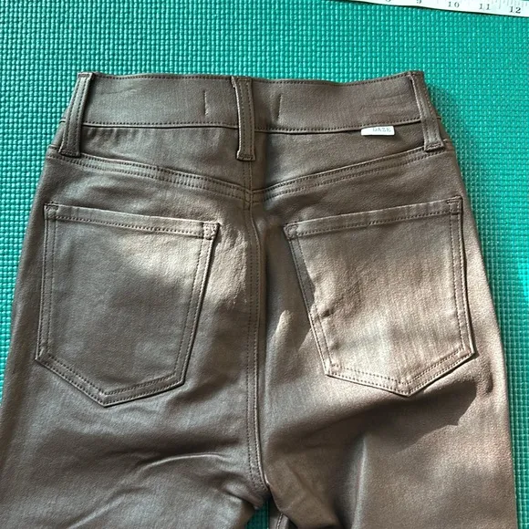 DAZE coated malbec jeans