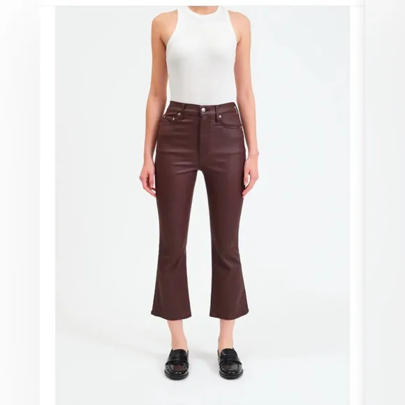 DAZE coated malbec jeans