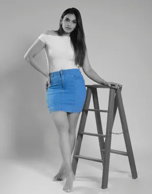 Denim Mini Skirt