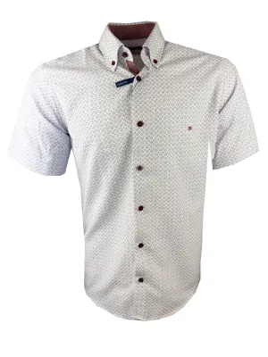 DG's Drifter Ivano Short Sleeve Print Shirt Red/Blue