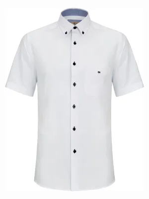 DG's Drifter Men's Short Sleeve Shirt 15178SS 01 White