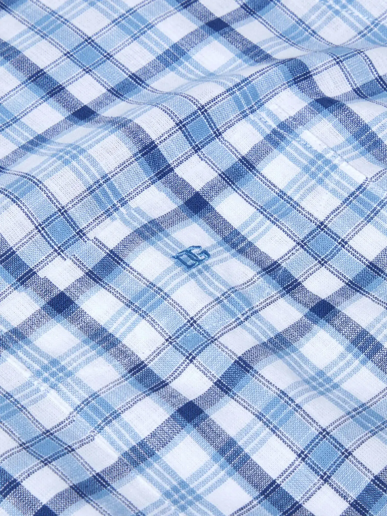 DG's Drifter Short Sleeve Check Shirt Blue