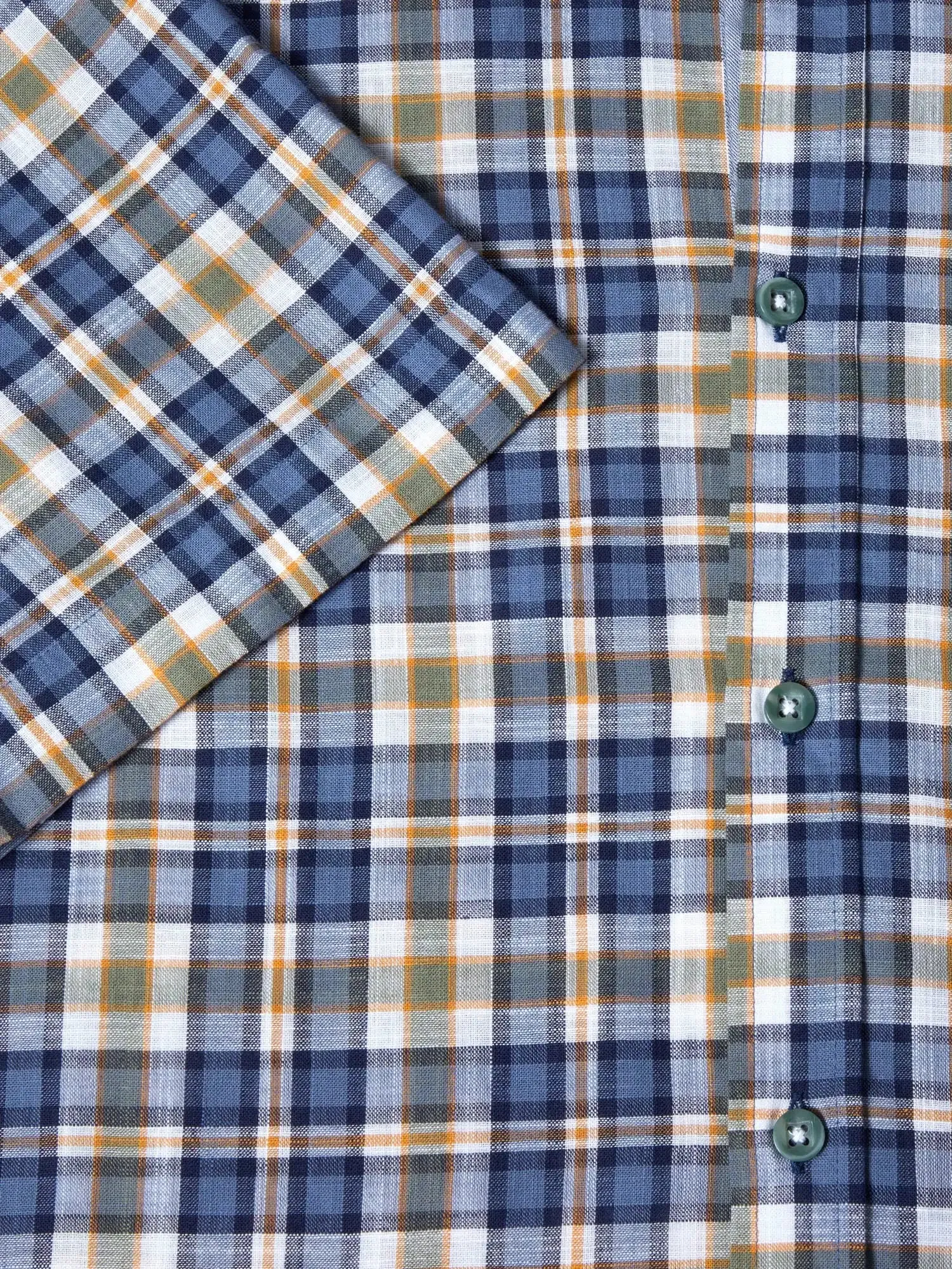 DG's Drifter Short Sleeve Check Shirt Blue/Green