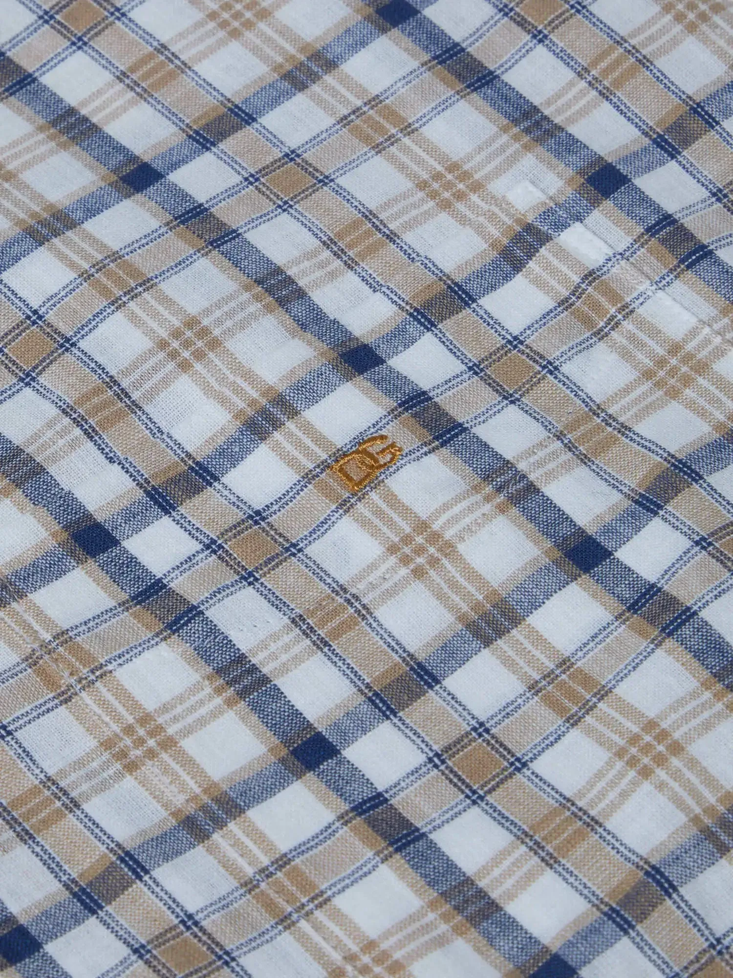DG's Drifter Short Sleeve Check Shirt Tan