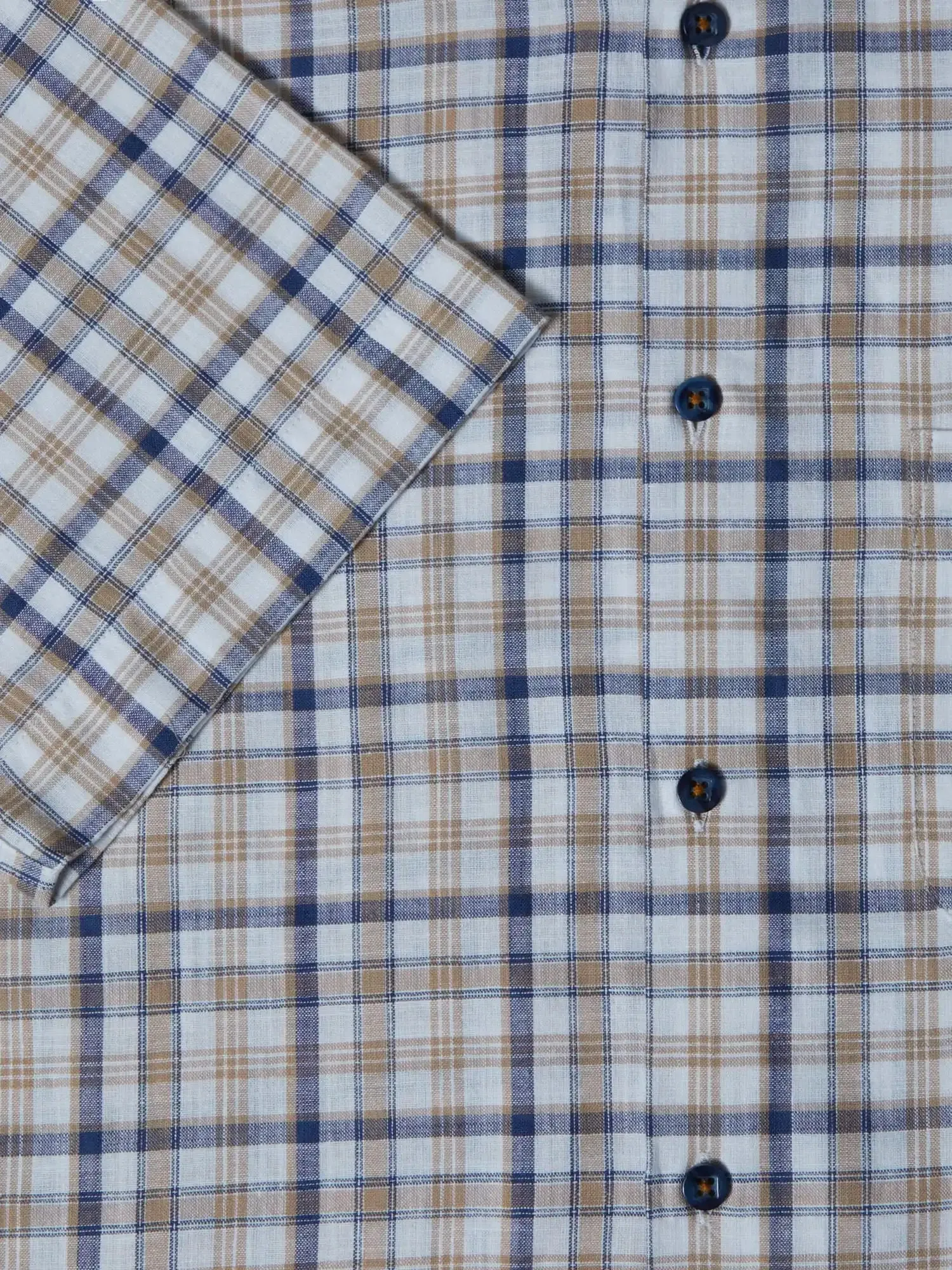 DG's Drifter Short Sleeve Check Shirt Tan