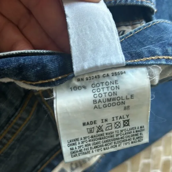 Diesel Industry Jeans straight cropped leg, Sz 27