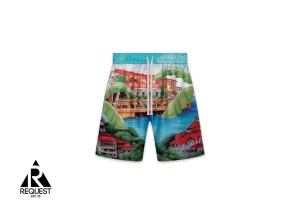 Eden Rock Silk Shorts "Multicolor"