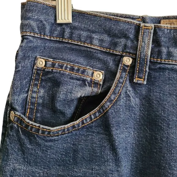 EDWIN JEANS Wide Leg Crop 100% Cotton Jeans ED-866 5415 Women’s 30*