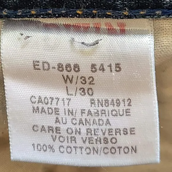 EDWIN JEANS Wide Leg Crop 100% Cotton Jeans ED-866 5415 Women’s 30*