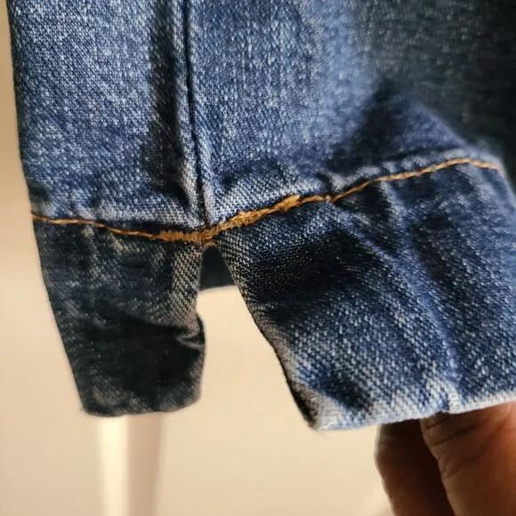 EDWIN JEANS Wide Leg Crop 100% Cotton Jeans ED-866 5415 Women’s 30*