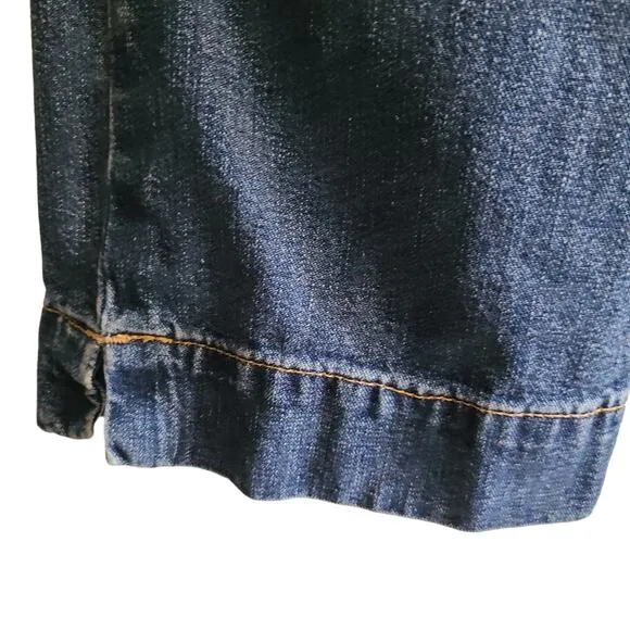 EDWIN JEANS Wide Leg Crop 100% Cotton Jeans ED-866 5415 Women’s 30*