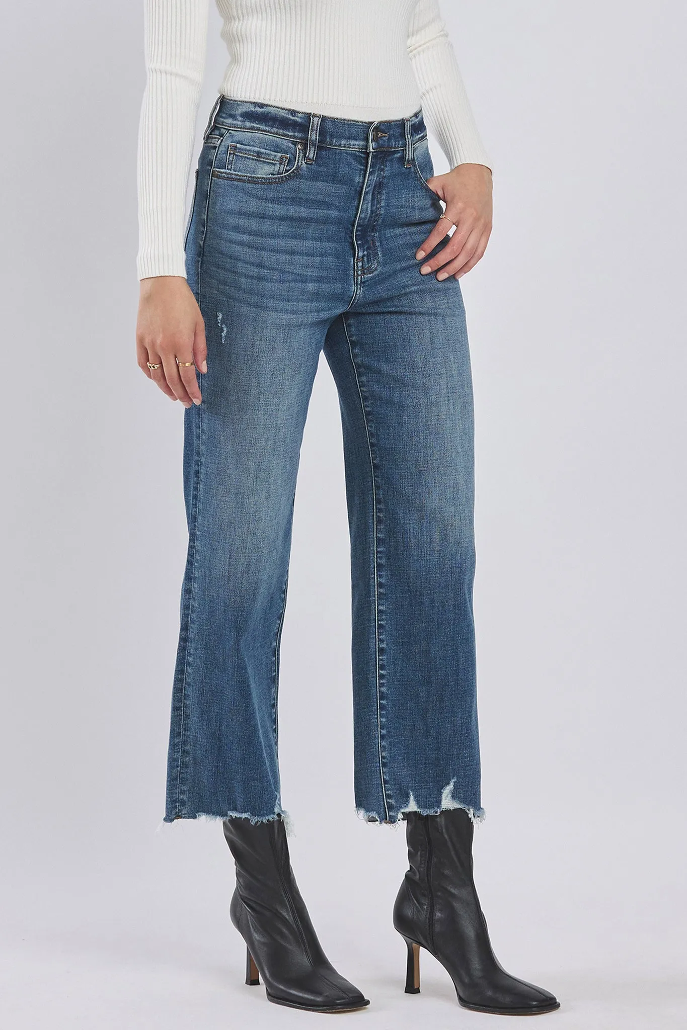 Eunina Dawn Wide Leg Jeans in Suncup
