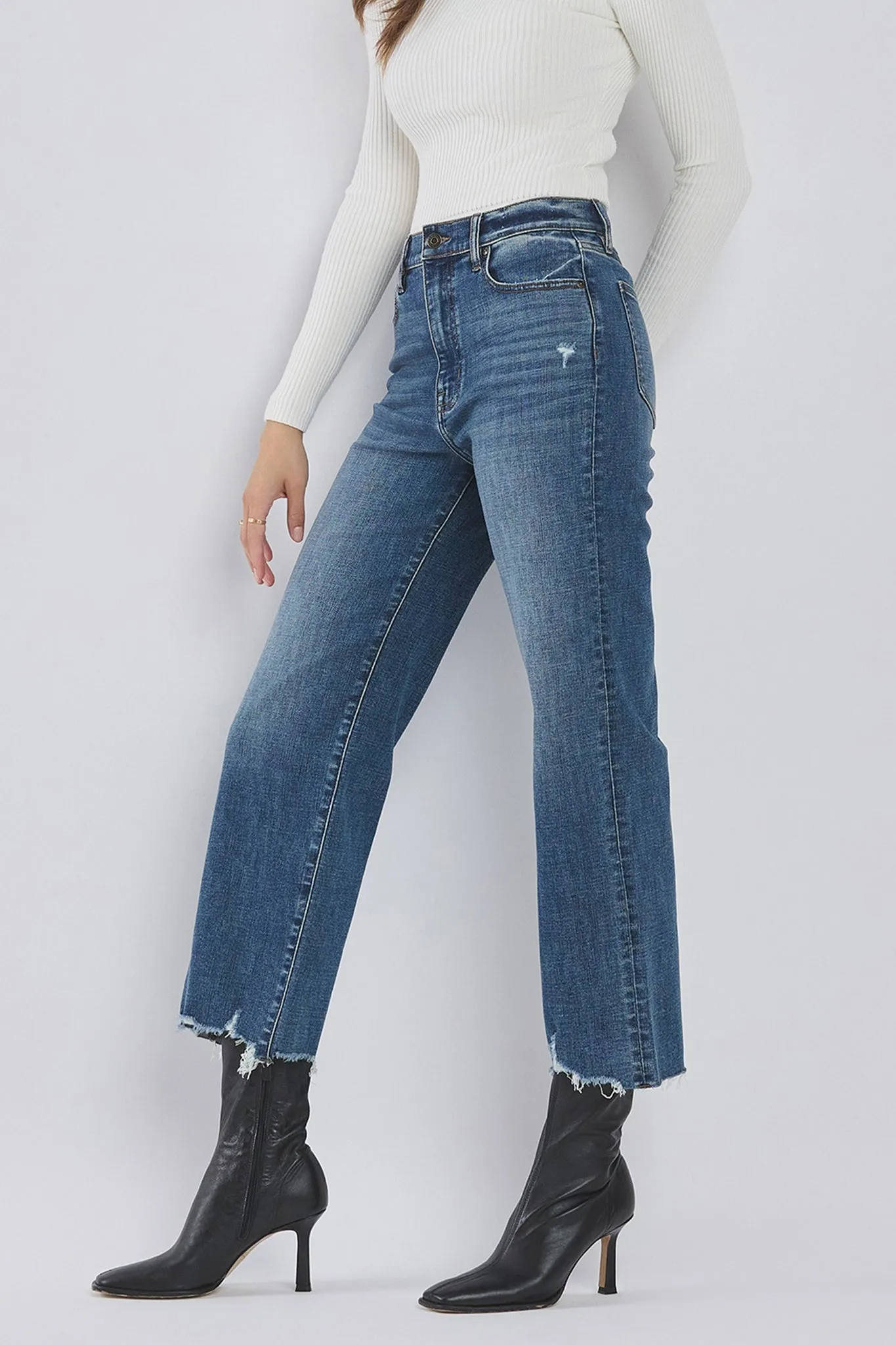Eunina Dawn Wide Leg Jeans in Suncup