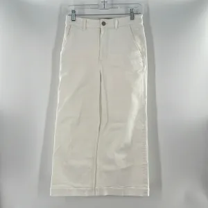 EVERLANE CROPPED WIDE SHORT WHITE JEANS SIZE 4